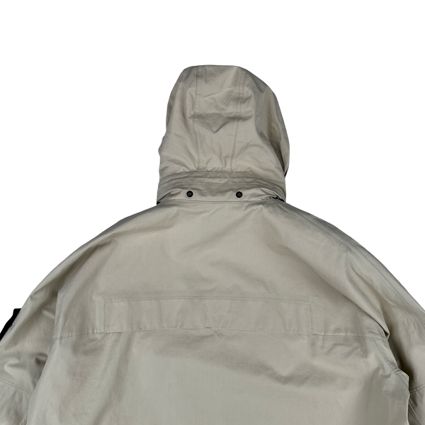 Stone Island 2024 Beige O-Ventile Ghost Zipped Hooded Multi Pocket Jacket - XL