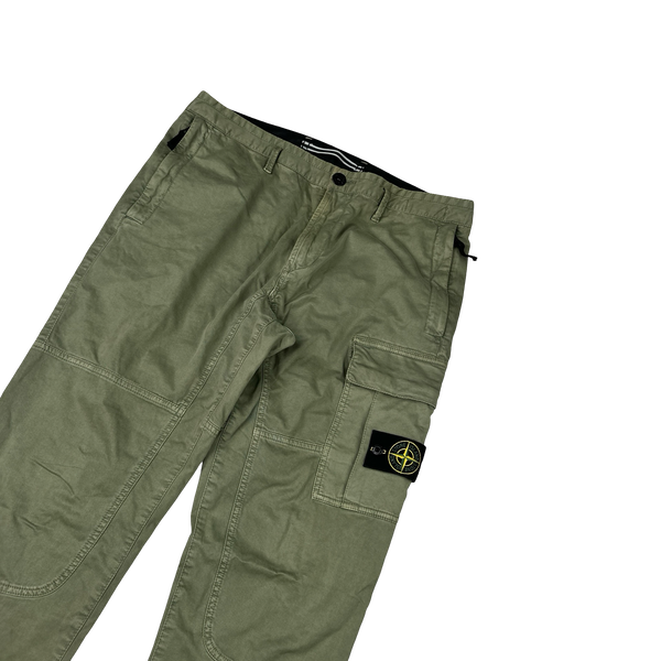 Stone Island 2017 Green Skinny Fit Cargo Trousers - 34"