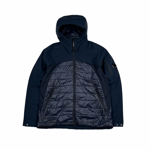 CP Company Navy Padded Pro Tek Lens View Jacket - XL