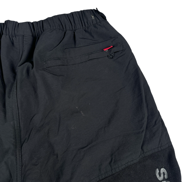 North Face X Supreme SS16 Black Heavyweight Soft Fleeced Lined Joggers - Large