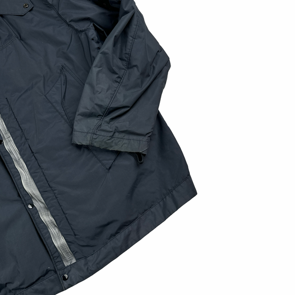 Stone Island 2002 Vintage Navy Optic Fibre Light Jacket Jacket - XL