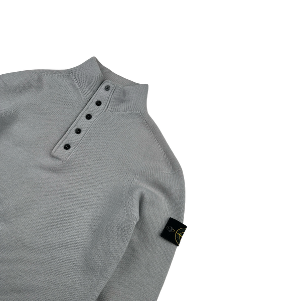 Stone Island 2003 High Neck Virgin Wool Jumper - Medium