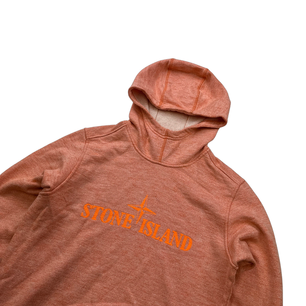 Stone island 2025 hoodie orange