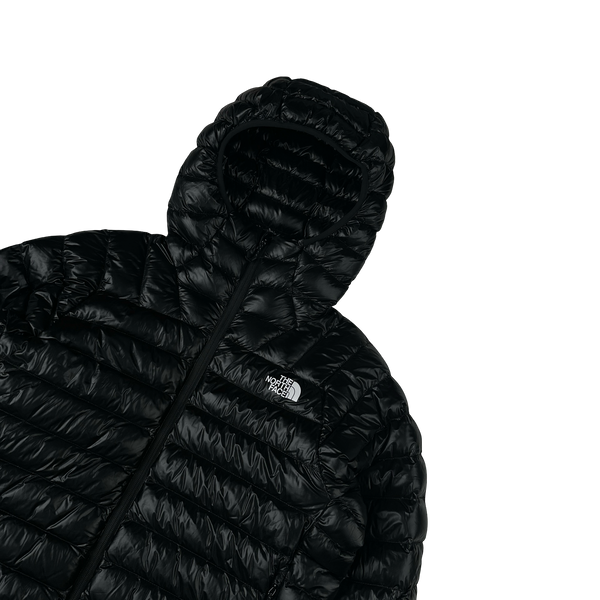 North Face Black Summit Series 800 Down Hooded Puffer Jacket - Large