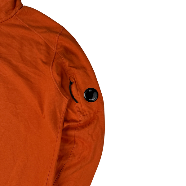 CP Company Orange Cotton Lens View Jumper - Large