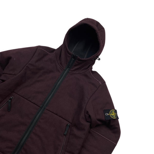 Stone Island Burgundy Panno R 4L Stretch Jacket - Small