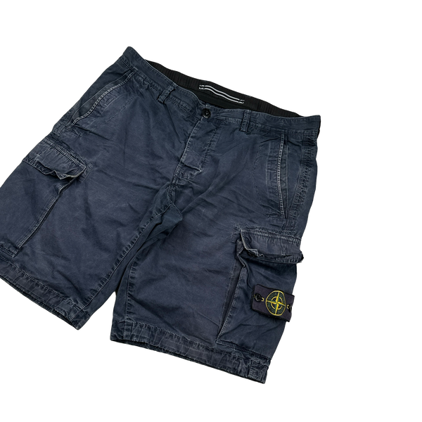 Stone Island 2013 Navy Cargo Shorts - 34"