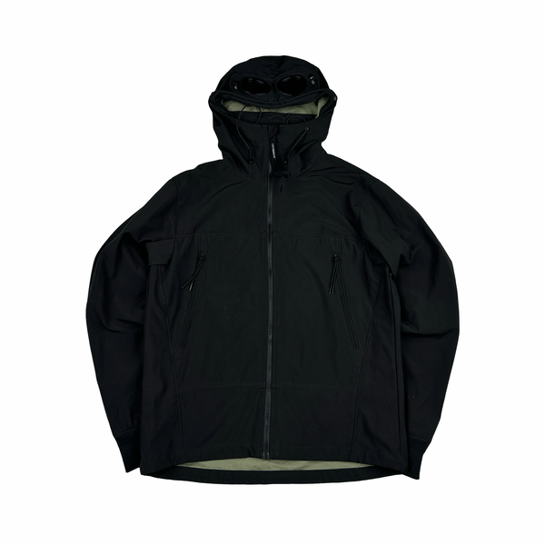 CP Company Black Soft Shell Goggle Jacket - XL