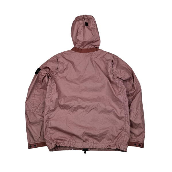 Stone Island 2021 Pink Membrana TC 3L Rain Jacket - Medium