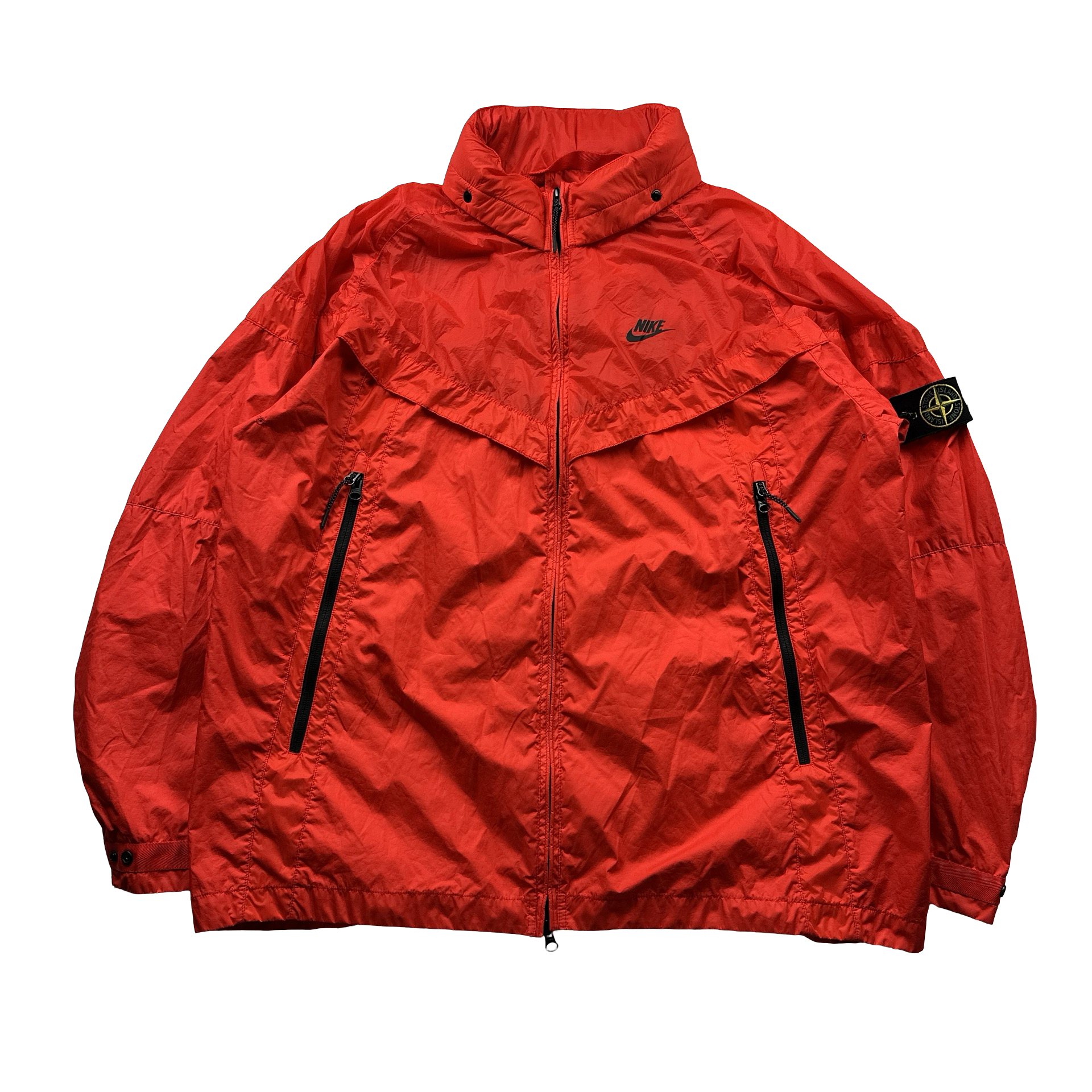 Stone Island x Nike Red Hyperlight Membrana Windrunner Jacket XXL
