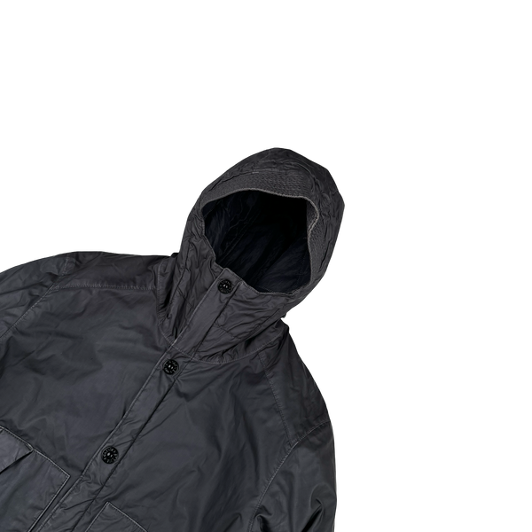 Stone Island 2014 Navy Mussola Gommata Padded Jacket - Medium