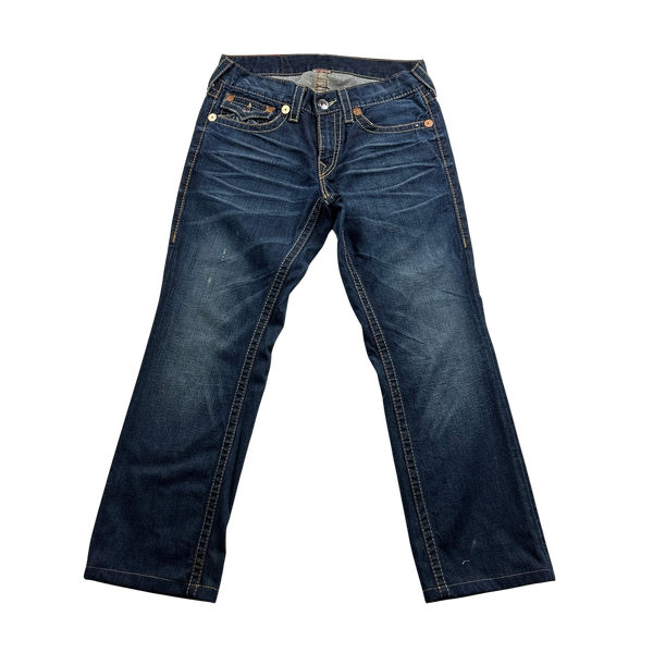 True Religion Ricky Big T Contrast Stich Denim Jeans - 34"
