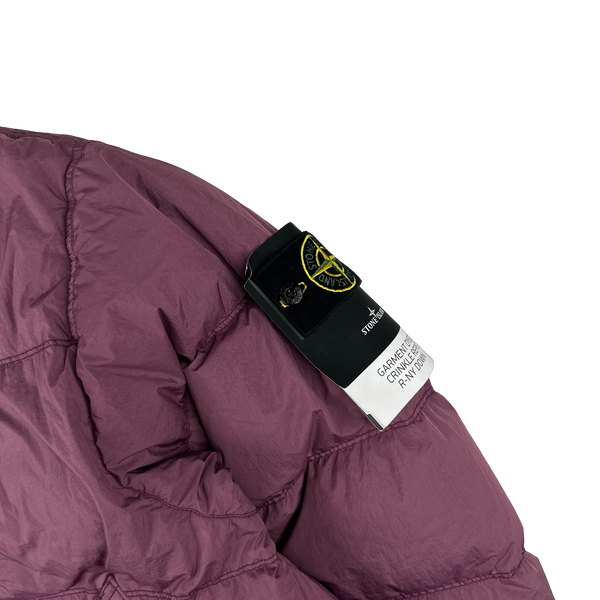 Stone Island 2024 Magenta Crinkle R-NY Down Puffer Jacket - Medium