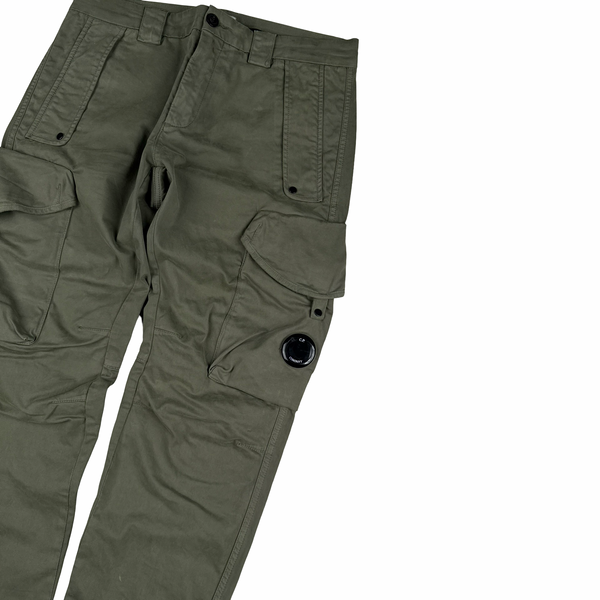 CP Company Khaki Ergonomic Fit Cargo Trousers - 32"