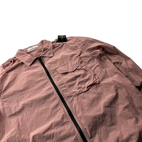 Stone Island 2021 Naslan Light Pink Overshirt - Large