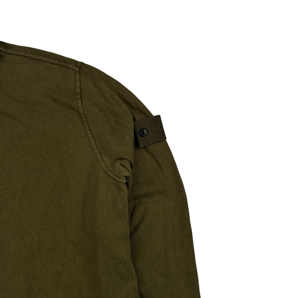 Stone Island 2015 Khaki Ghost Piece Cotton Pullover Collared Polo - XL