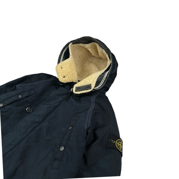 Stone Island 2010 Navy Oxford Nylon Parka Jacket - Medium