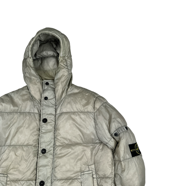 Stone Island 2013 Grey Garment Dyed Puffer Jacket - Medium