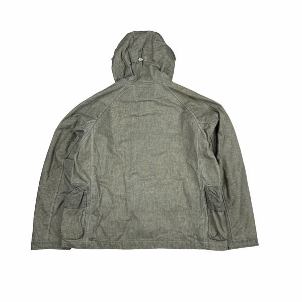 CP Company Melange Light Waxed Cotton Seed 3 Multi Pocket Jacket - XL