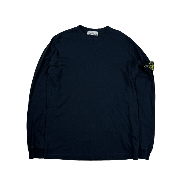 Stone Island 2016 Navy Longsleeve Cotton Top - Large