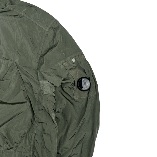 CP Company Green Chrome R Lens Viewer Nylon Multi Chest Pocket Jacket - Large