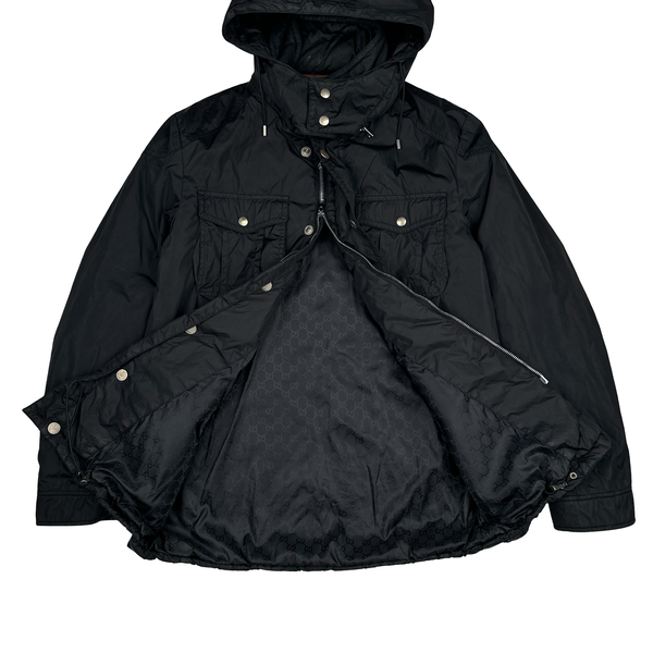 Gucci Monogram Lined Multi Pocket Zipped Jacket - Large