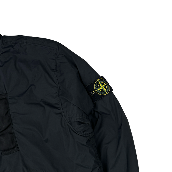 Stone Island 2024 Black Skin Touch Jacket Nylon Primaloft Bomber Jacket - Small