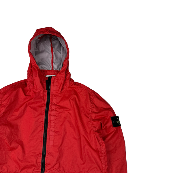 Stone Island 2019 Red Membrana TC 3L Hooded Jacket - Medium