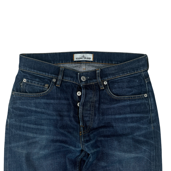 Stone Island 2018 Slim Fit Dark Wash Denim Jeans - W28