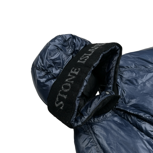 Stone Island 2018 Blue Pertex Quantum Y Down Long Puffer - Medium