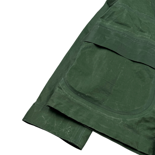 CP Company Green TOOB Two Spellout Collared Jacket - Large