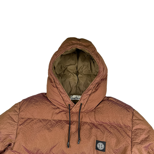 Stone Island 2020 Rust Orange Poly Colour Frame Down TC Jacket - XL