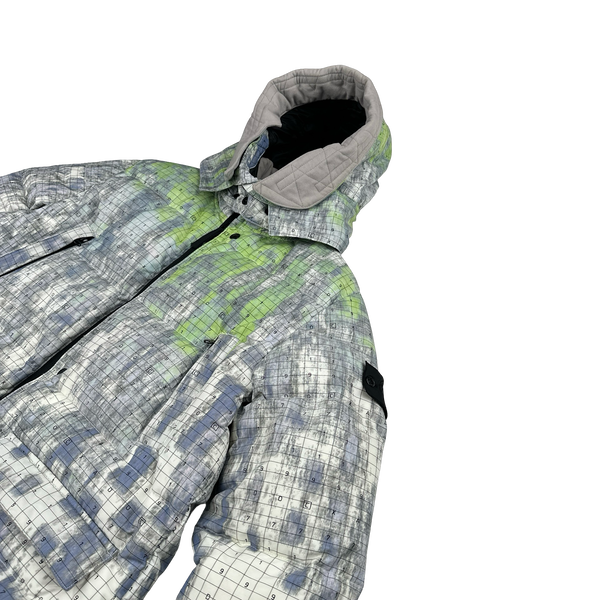 Stone Island 2019 Printed DPM Chine Puffer Shadow Project Jacket - Small