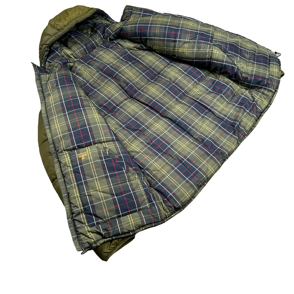 Barbour Beacon Reversible Checked Print Hooded Puffer Jacket - Small