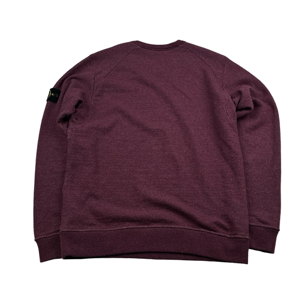 Stone Island 2014 Purple Marl Crewneck Jumper - XL