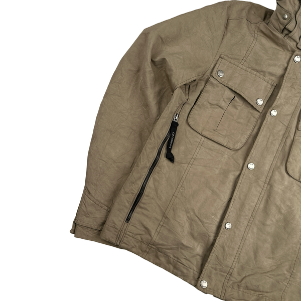 CP Company Beige Multi Pocket Goggle Jacket - Small