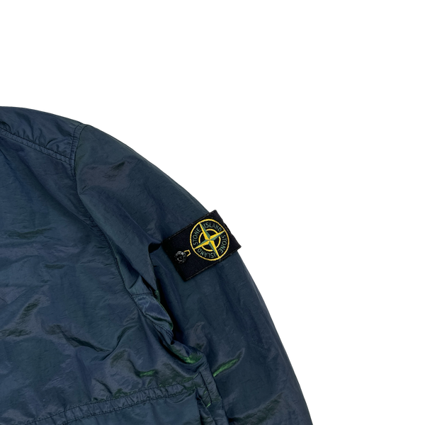 Stone Island 2017 Blue & Green Nylon Metal Colour Weft Jacket - Medium