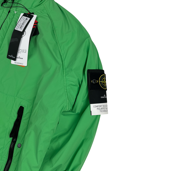 Stone Island 2022 Apple Green Comfort Tech Composite Reversible Polartec Jacket - XL