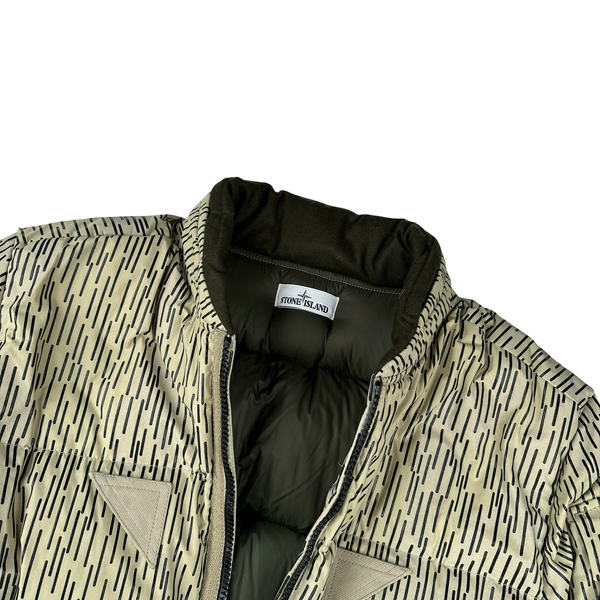 Stone Island 2021 Rain Camo Watro Reflective Down Puffer Jacket - XL