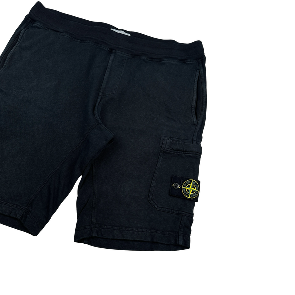 Stone Island 2017 Black Cotton Shorts - Medium