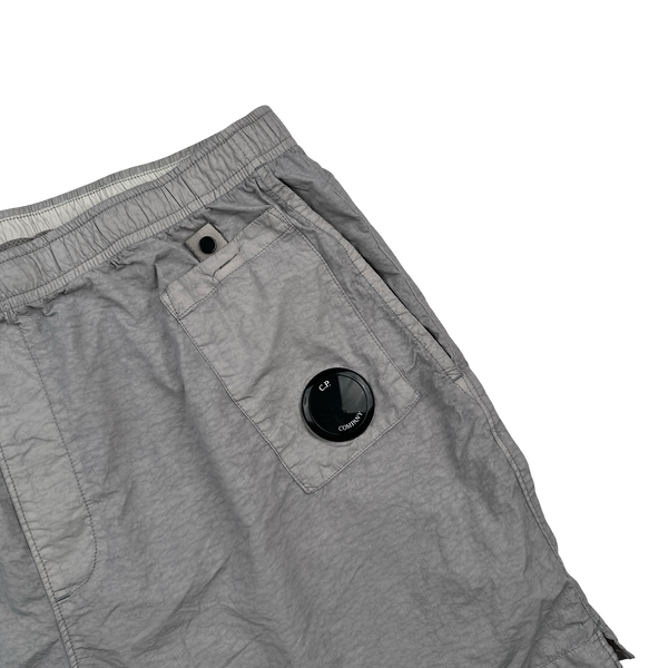 CP Company Grey Nylon Lens Viewer Swim Shorts - XL