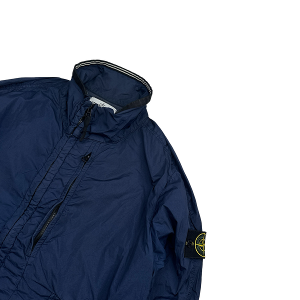 Stone Island 2019 Garment Dyed Crinkle Reps NY Cotton Lined Jacket - Small