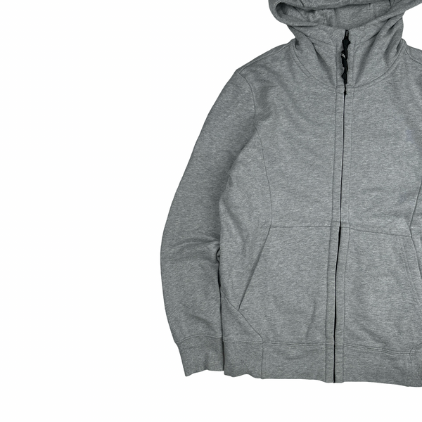 CP Company Grey Cotton Goggle Hoodie - Medium