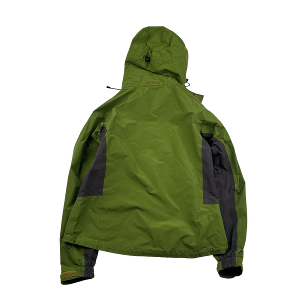 RAB Active Green Colour Block Zipped Raincoat - Women’s Medium