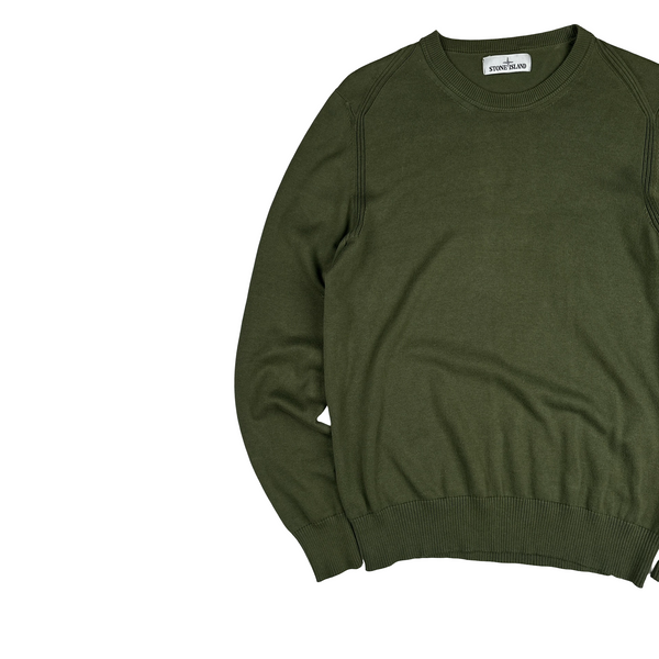 Stone Island 2020 Green Crewneck Knit - Medium