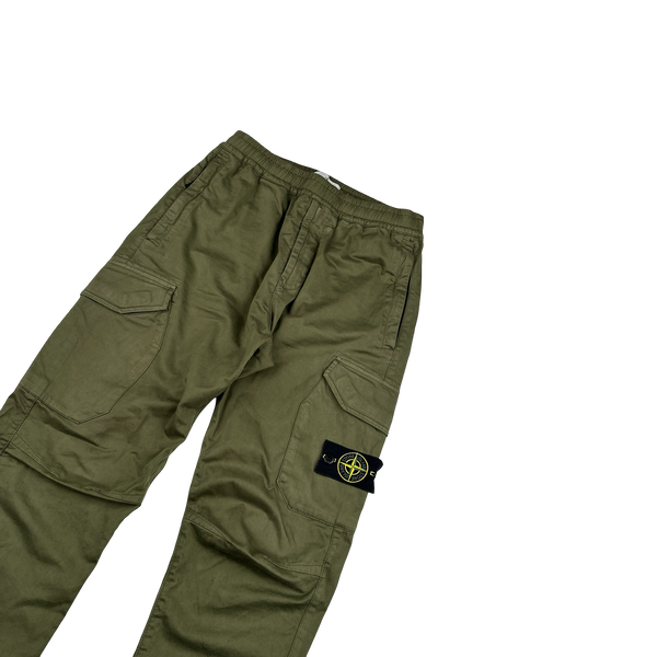 Stone Island 2019 Khaki Cargo RE T Trousers - 30"