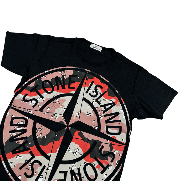 Stone Island 2020 Desert Camo Compass Cotton T Shirt - XL
