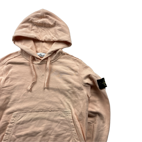 Stone Island 2018 Peach Pullover Hoodie - Small