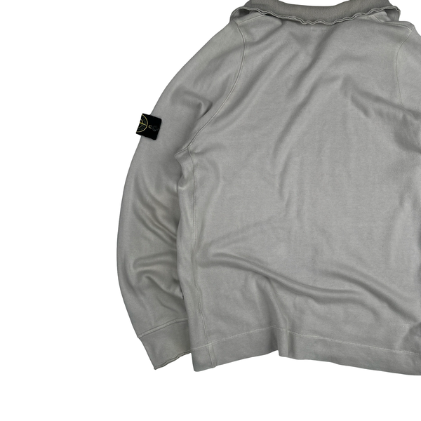 Stone Island 2004 Light Grey Cotton Vintage Pullover Jumper - XL