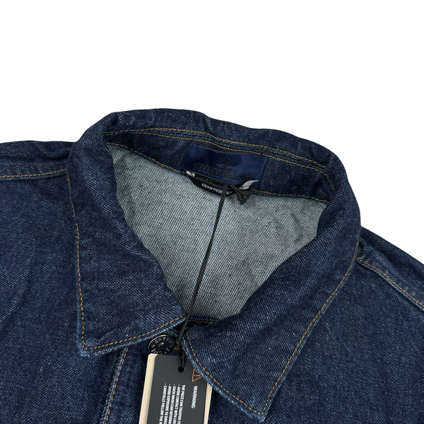 Stone Island 2025 Indigo Denim-Rinsed Collared Jacket - XL